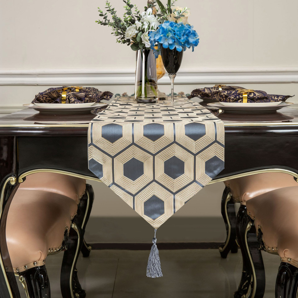 Romantika Table Runner with Tassel 2m Luxury Style Table Cloth Wedding ...