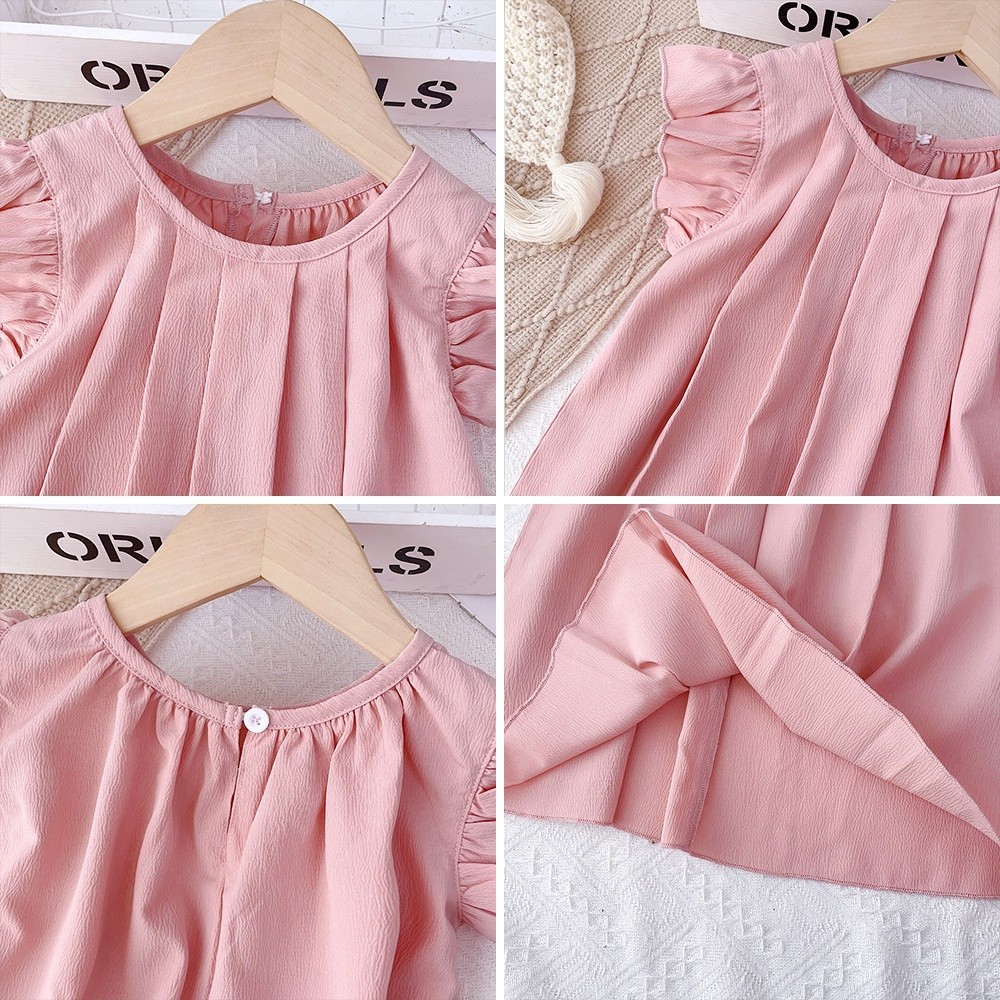 Bear Leader 3-7 Years Old Baby Girls Princess Dresses Round Neck Summer ...