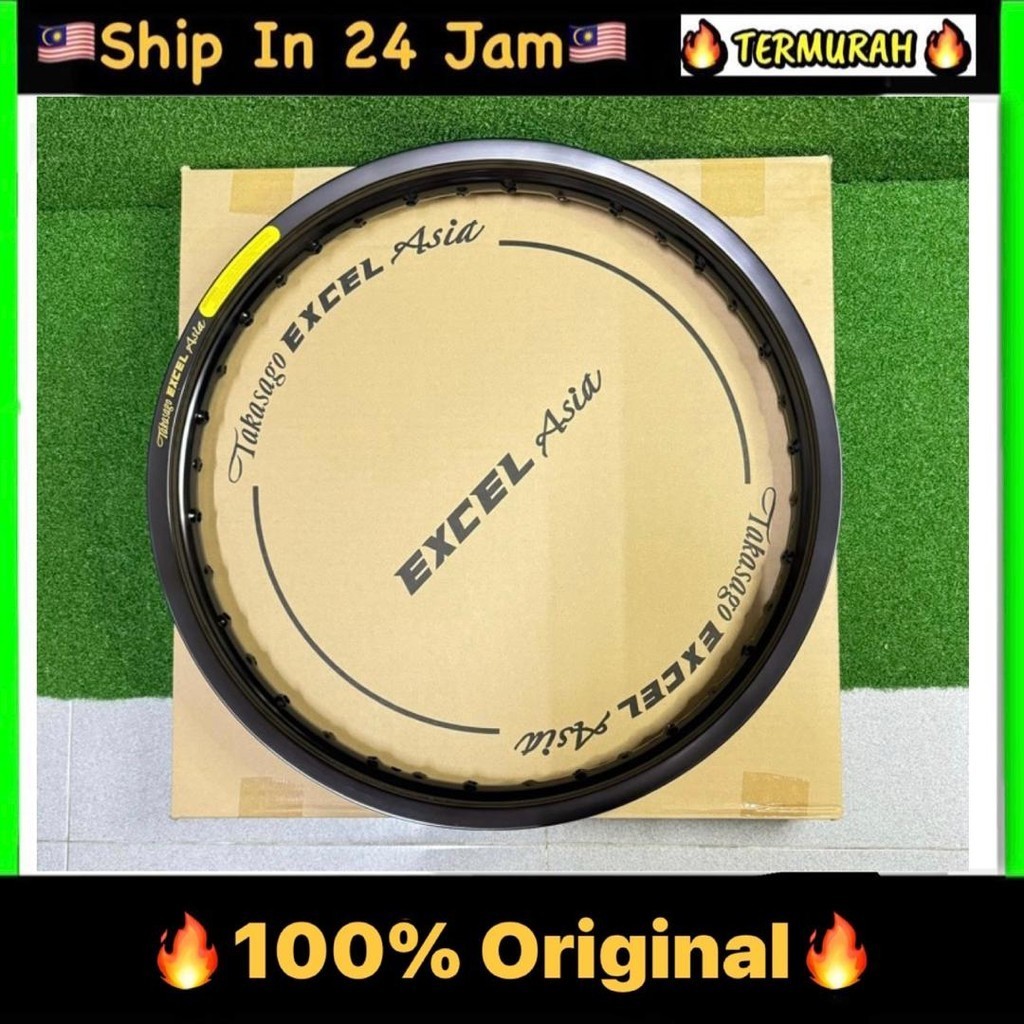 1.60 X 17 18 TAKASAGO EXCEL ASIA RIM BLACK (1PCS) RK GELUNG GELONG ...