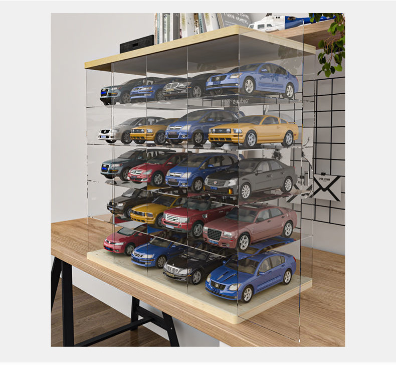 1:32 Car Model Display Box Acrylic Model Children Play Alloy Car Toy ...