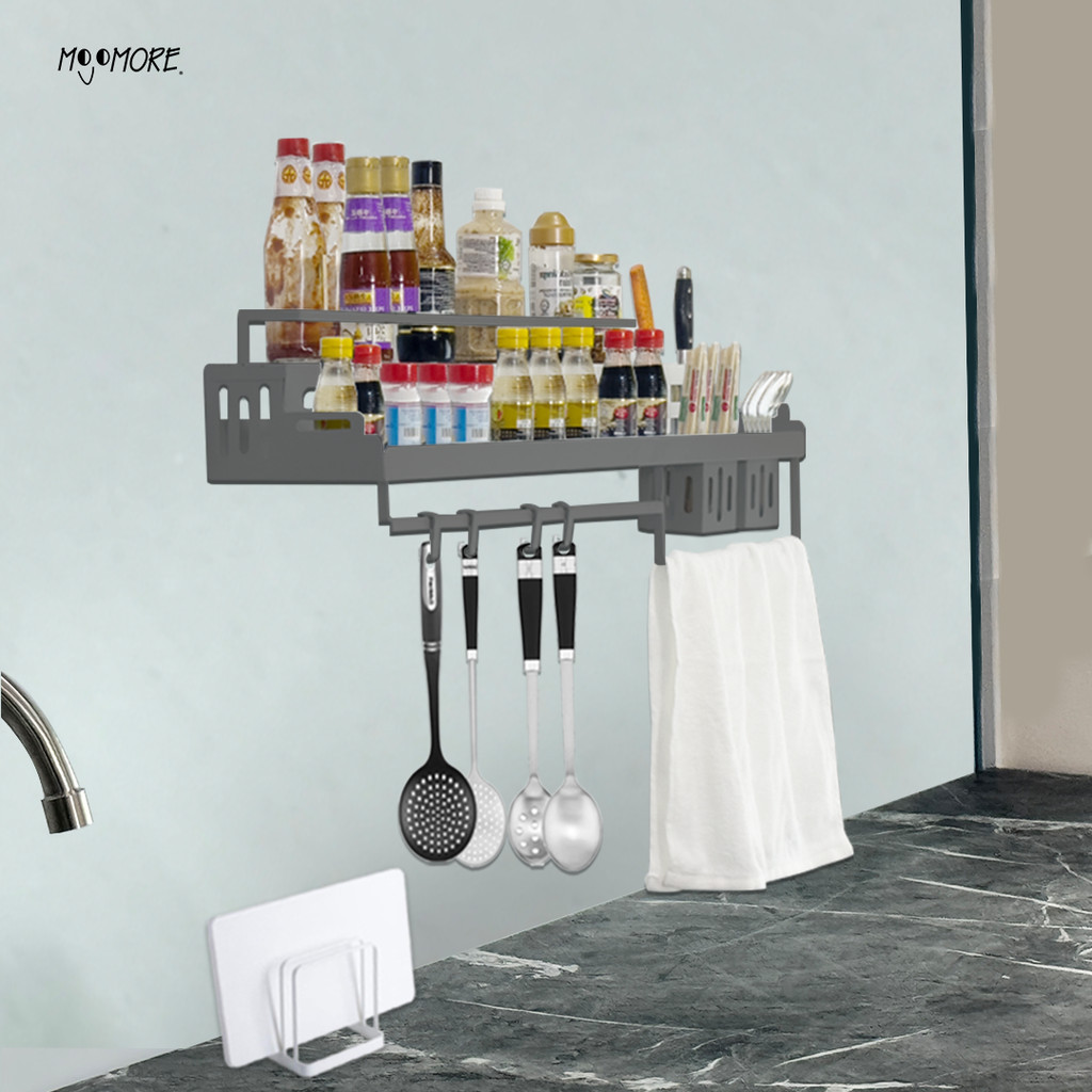 Mojomore Spice Rack Hanging Kitchen Rack Organizer Rak Rempah Dapur ...