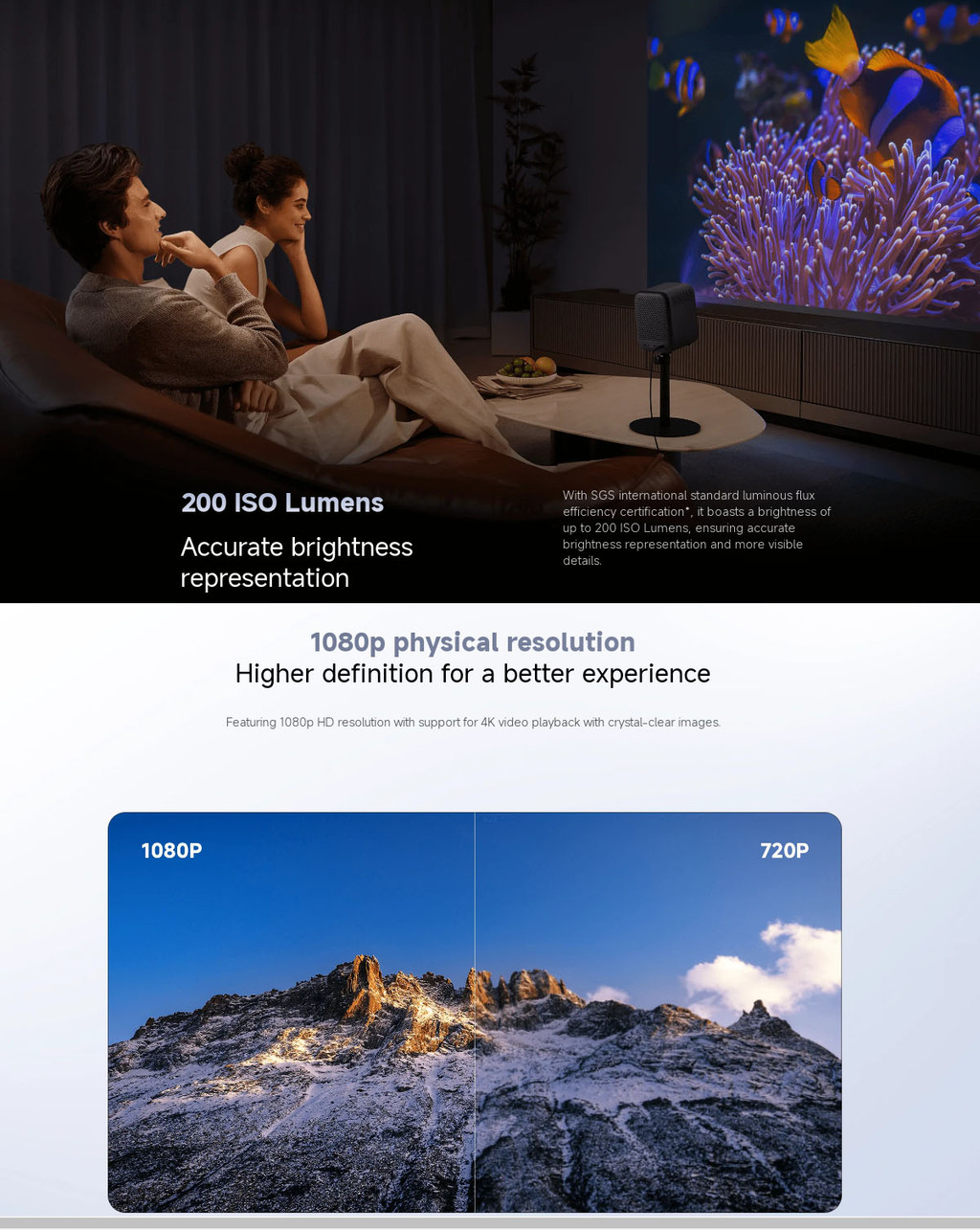 Xiaomi Smart Projector L1 | 1080P Physical Resolution | 120-inch Ultra ...