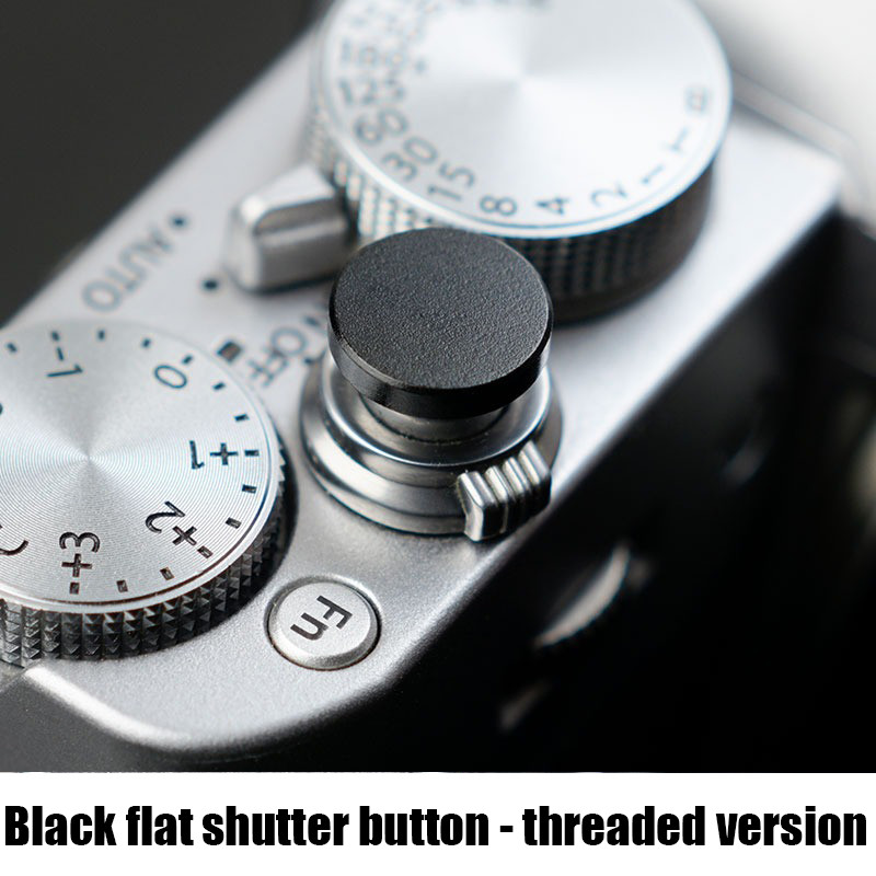 Metal Shutter Button - Red/Black/Silver, Compatible with Fuji X-M5/X100 ...
