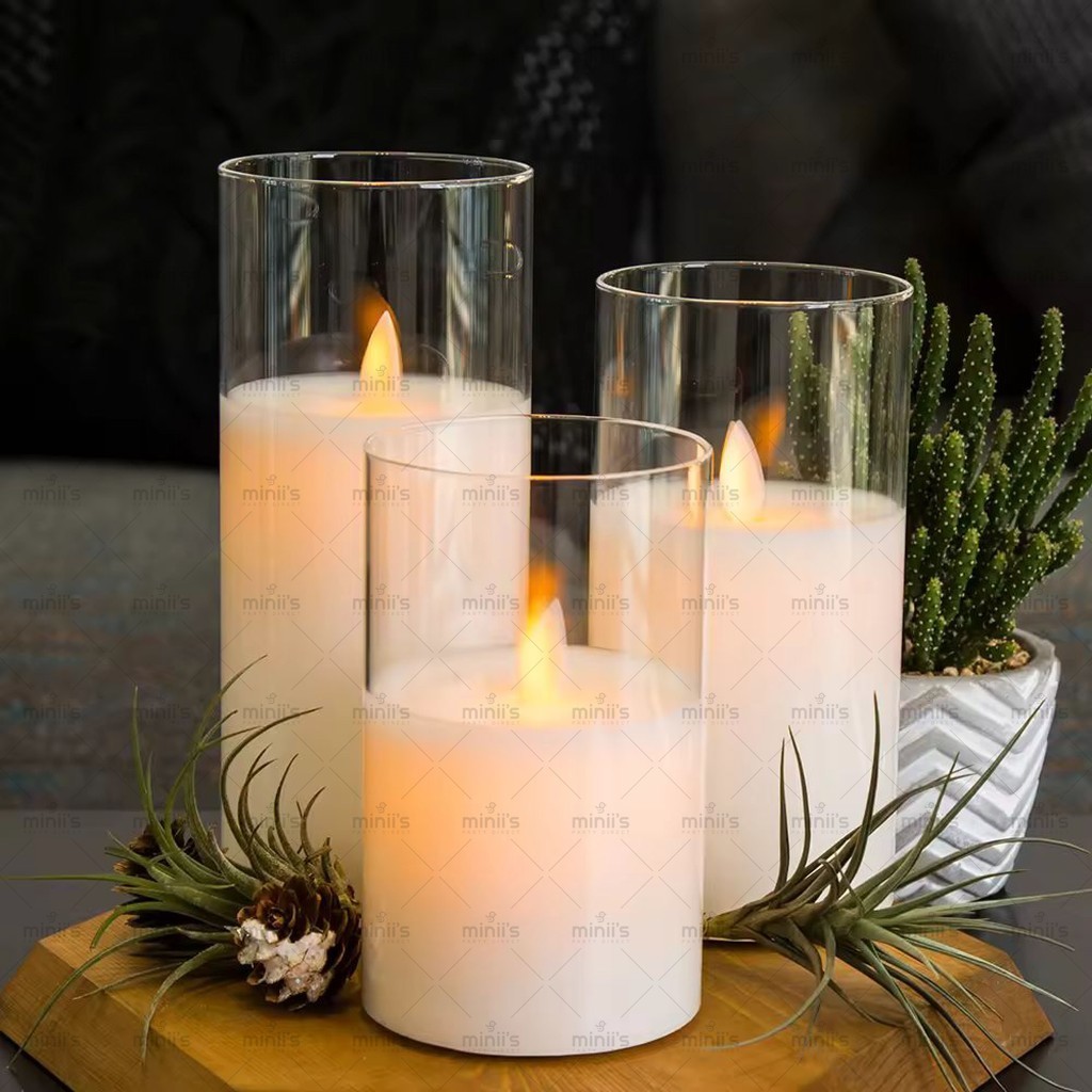 MINIIS LED Candle Light Battery Candle Light Swinging Flameless ...