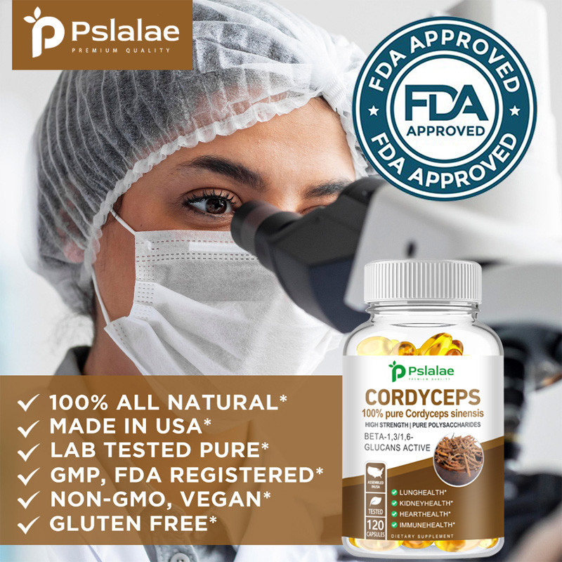 Pslalae Cordyceps Supplement - Lung and Respiratory Health, Energy and ...