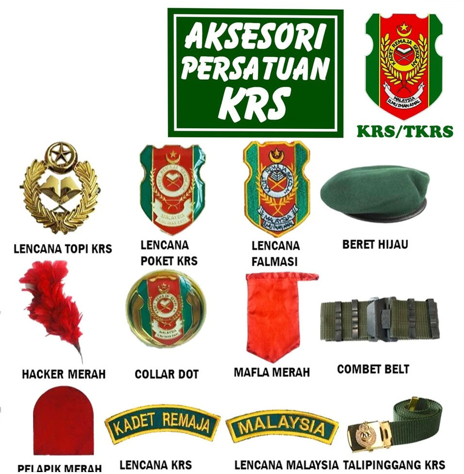 LENCANA / BADGE KADET REMAJA SEKOLAH / ACCESSORIES KADET REMAJA SEKOLAH ...