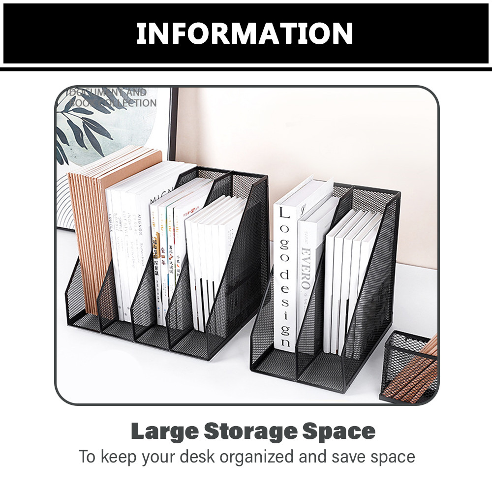 [2PC/SET] Innohut Metal File Holder L-Shape Folder Rack Magazine Holder ...