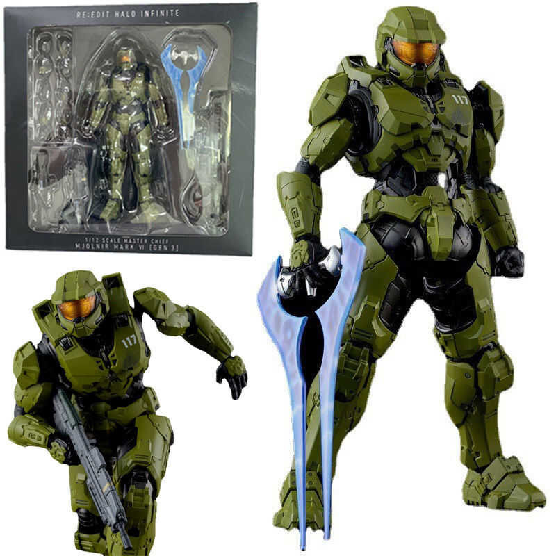 Figurine Halo Master Chief MK-6 - Modèle Animé - Neuve Sous Blister