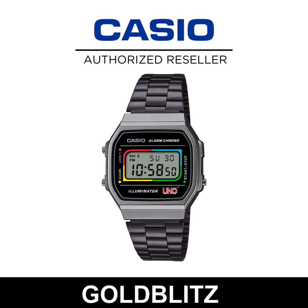 Casio A168WEUC-1A UNO™ Collaboration Model Limited Edition Vintage ...
