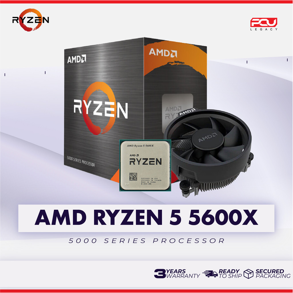 AMD RYZEN 5 5600X AM4 PROCESSOR (3 YEARS WARRANTY) Shopee Malaysia