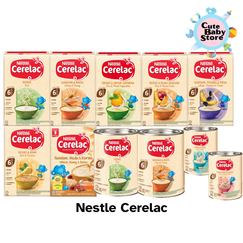 Nestle Cerelac Infant Cereals from 6mths+ [200g/225g/250g/350g/500g ...