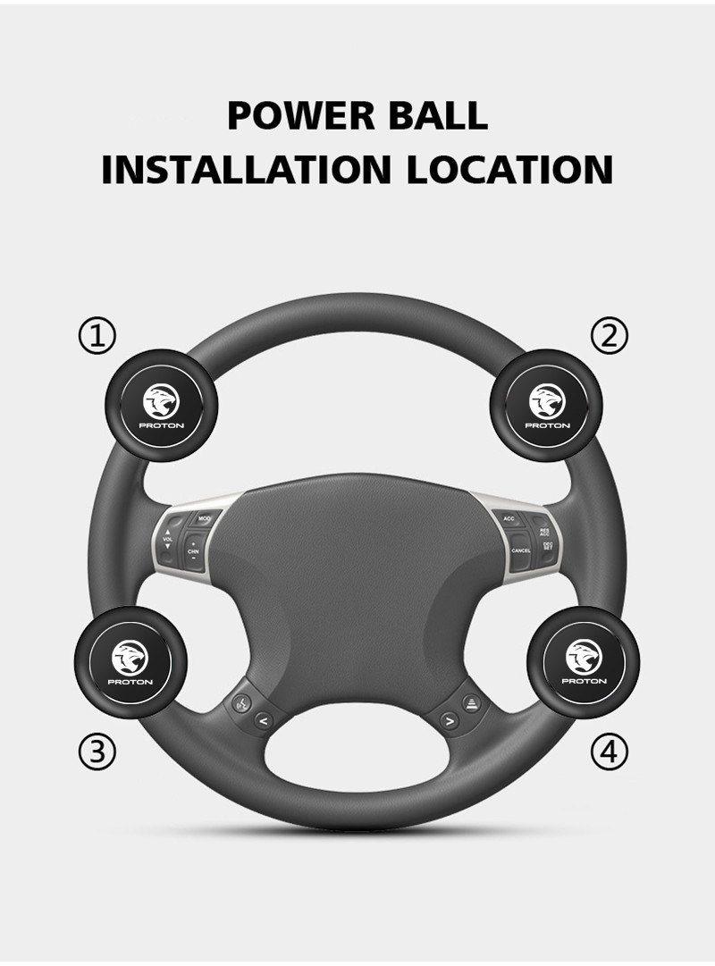 car accessoire steering wheel cover booster for proton x50 x70 x90 saga