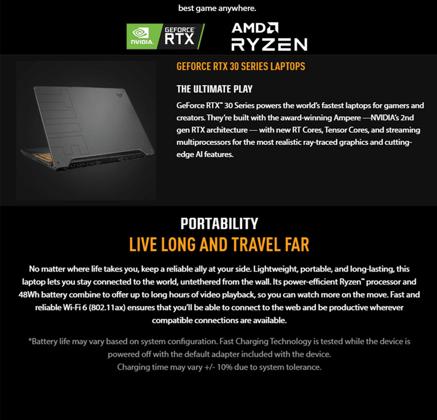 Asus TUF Gaming A15 FA506N-CGHN069W Gaming Laptop (R7-7445HS 4.70GHz ...