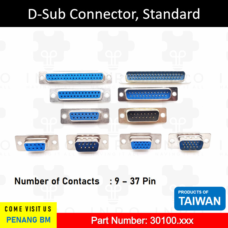 DB9 DP9 D-Sub Dsub Connectors | Shopee Malaysia
