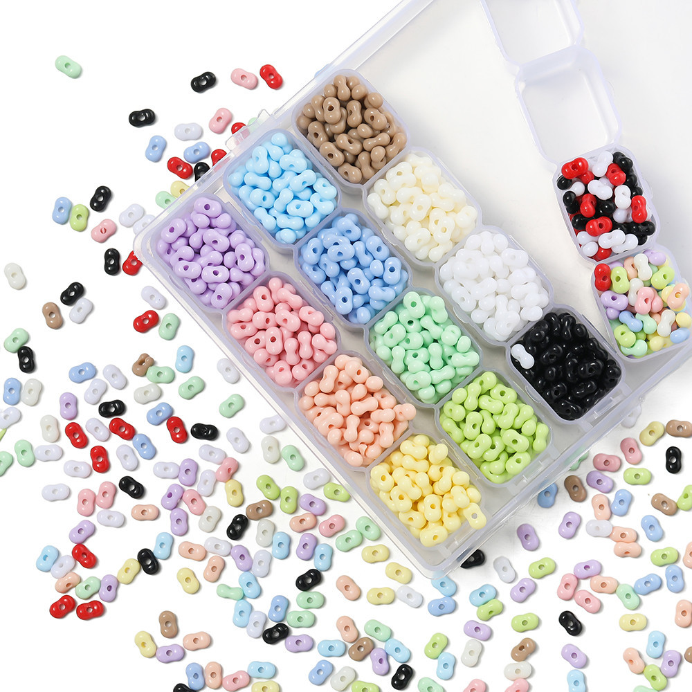 st-kunkka-100-200pcs-acrylic-beads-4-6-5mm-multiple-colors-peanut