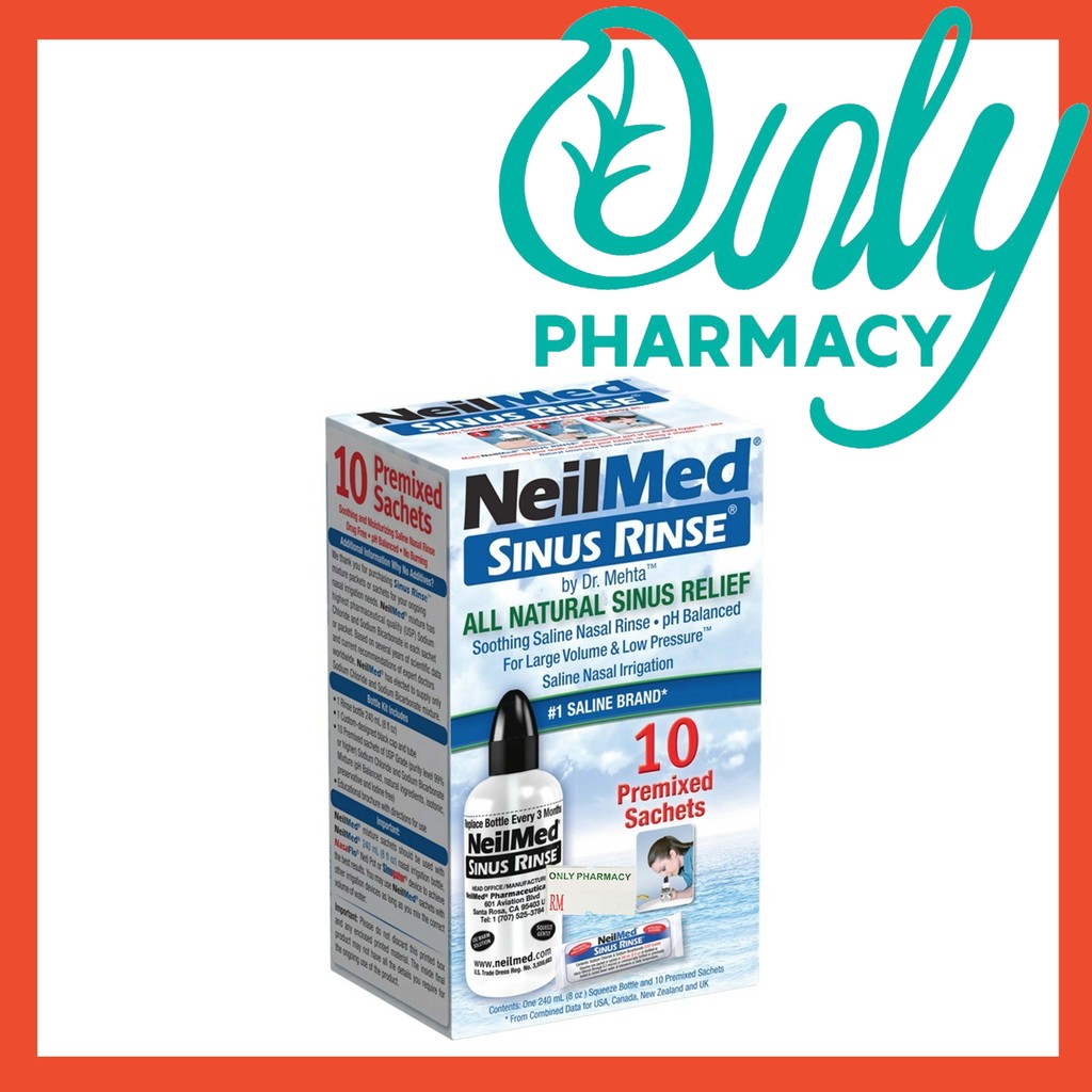 NeilMED Sinus Rinse Adult 10 sachets/box Neil Med Neilmed | Shopee Malaysia