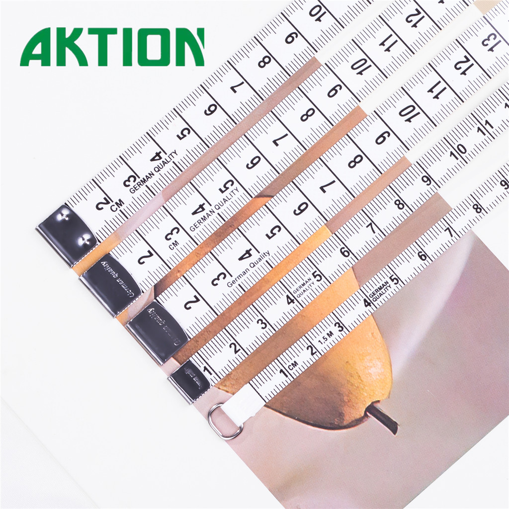 AKTION 1.5m/2m/3m Retractable Double-Sided Tape Measure - One-Click ...