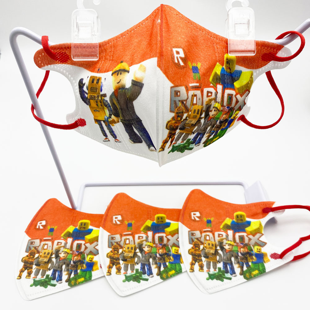 Cartoon Block sandbox 3D disposable masks 50 pieces randomly mixed for ...