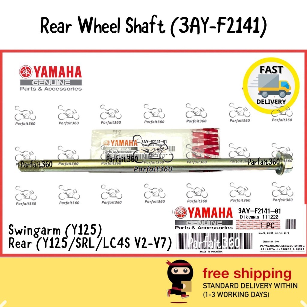 3AY-F2141 Y125ZR / LC135 4S / SRL110 / SRL115 / Y110 Rear Wheel ...