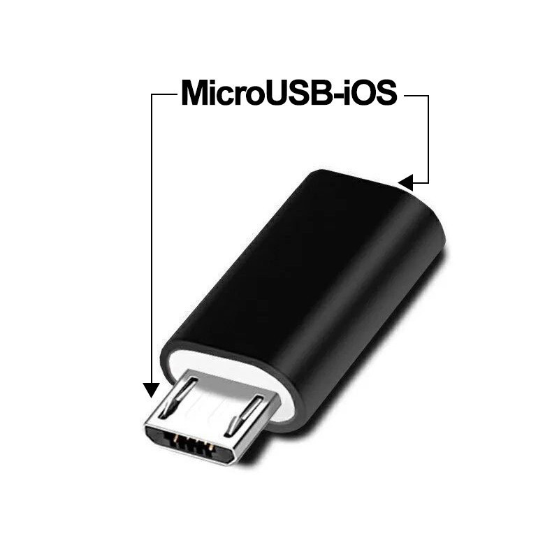 TypeC MicroUSB iOS adapter for all smart phone with charging and data ...