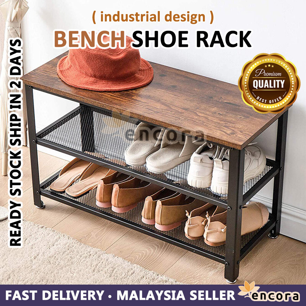Encora Shoe Bench Shoe Rack Shoe Changing Stool Shoe Cabinet Storage ...