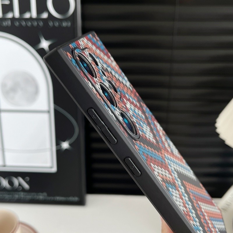 Luxury Slim Carbon Fibre Pattern Magnetic Wireless Charging Phone Case 