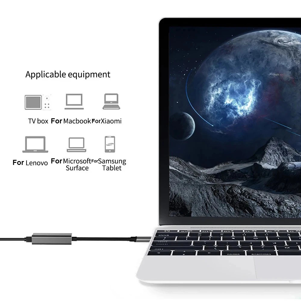 [Local Stock] 1000Mbps Ethernet Adapter USB 3.0 Type C to RJ45 Network ...