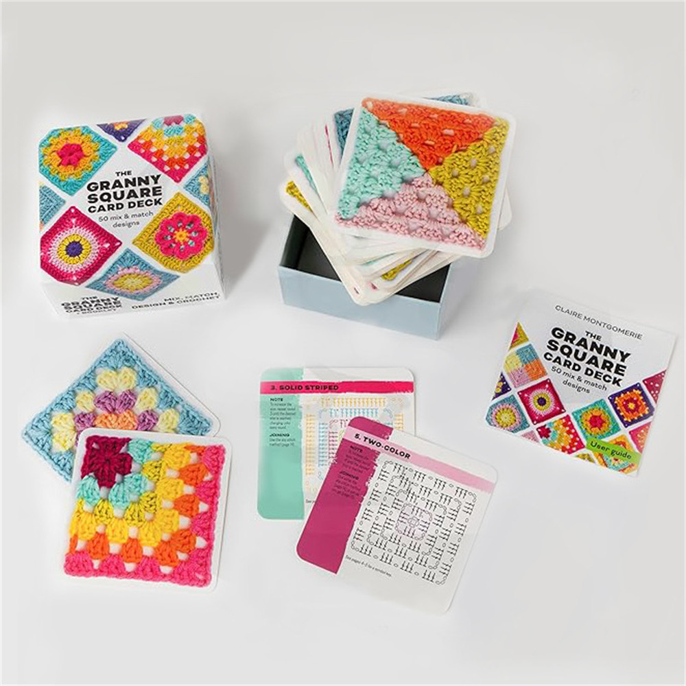 1 Set 50pcs Square Knitting Pattern Cards Set - Beginner DIY Crochet ...