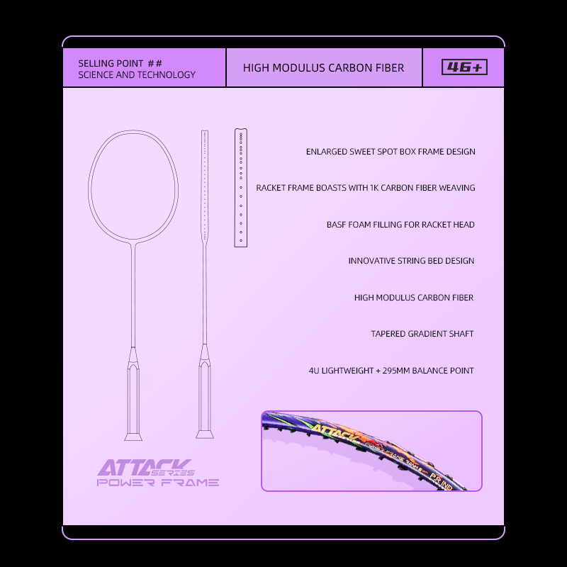 PRIND Racket Promaks S PURUI Racket Badminton Racket Raket Badminton ...