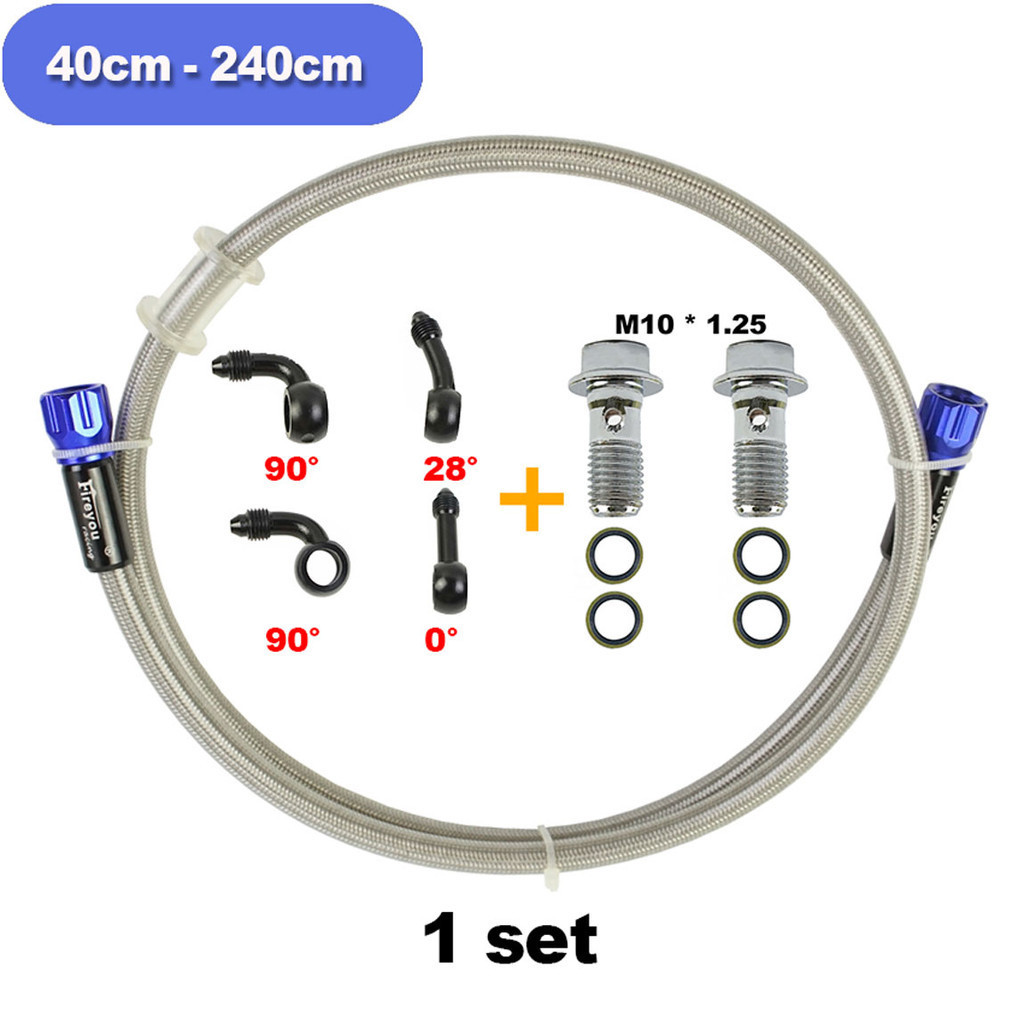 Motorcycle Steel Hydraulic Brake Clutch Line Hose Tube With M10 Brake