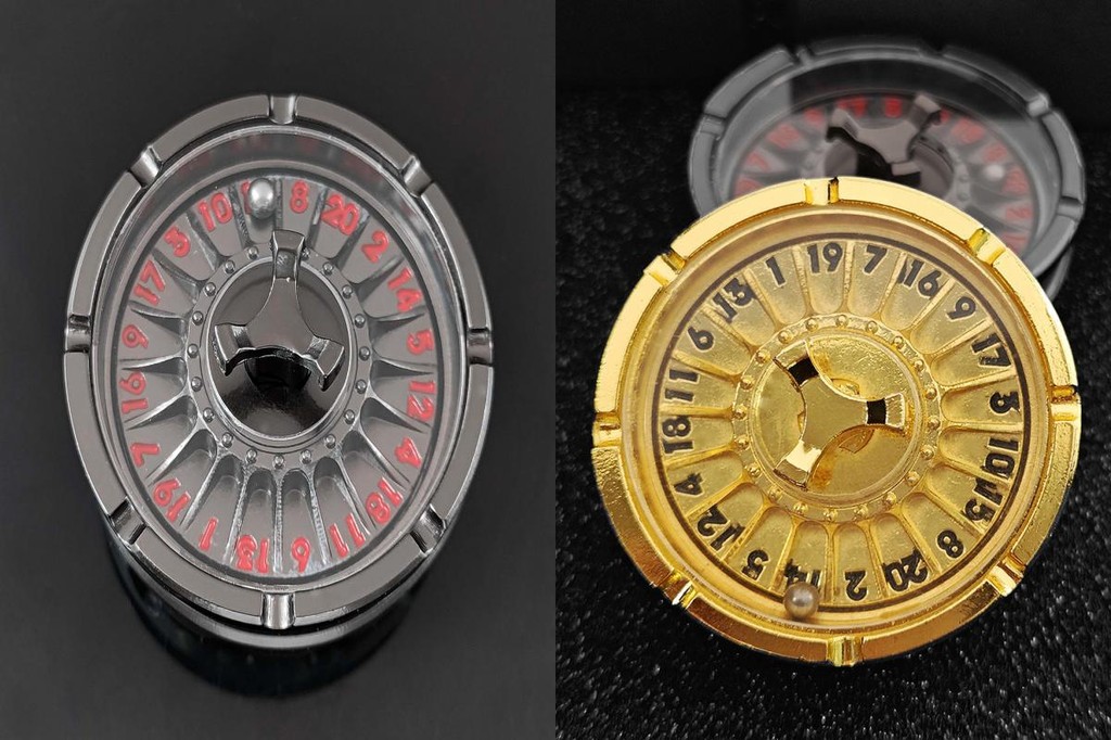 shchuani Roulette Inspired Dice Metal Roulette Dice Vintage Dragon ...