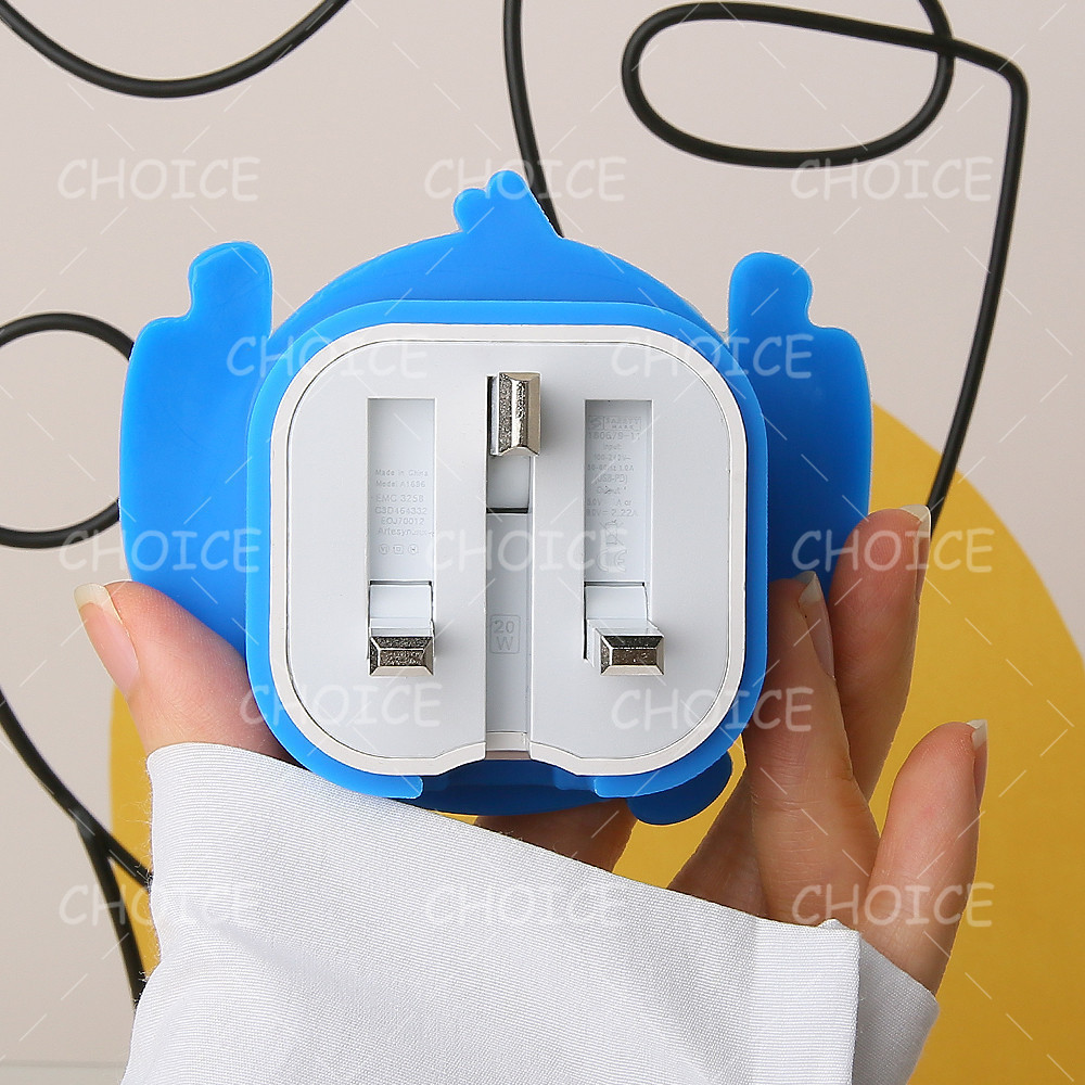 cute charger cover for iphone 16 pro max 20W A2344A1696 UK 3pin