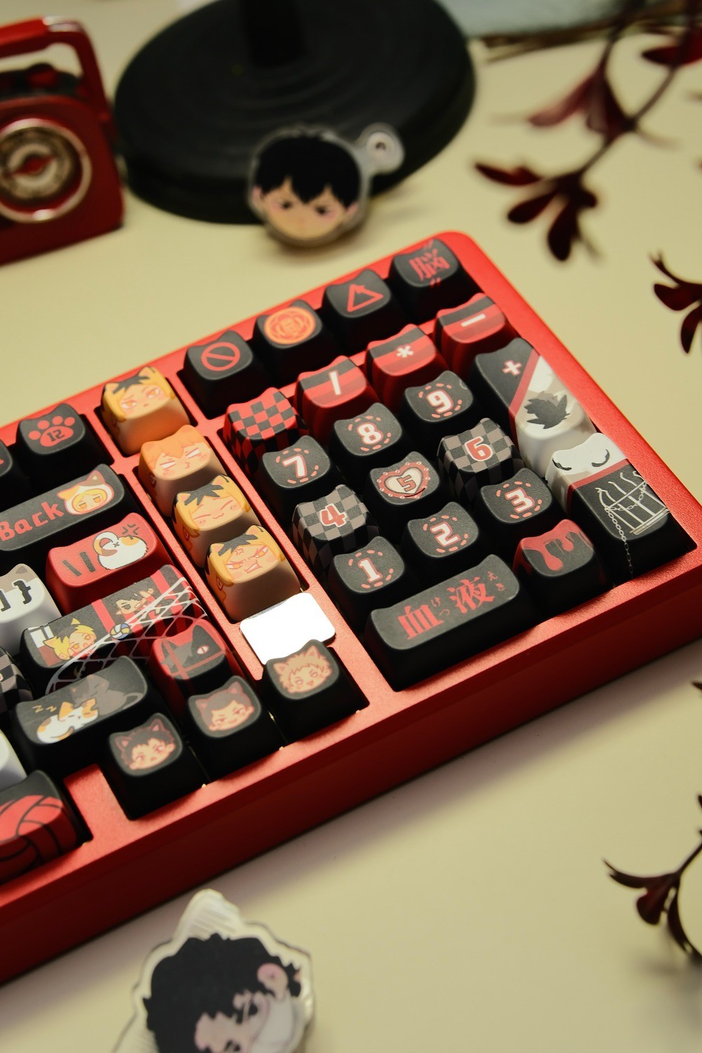 Nekoma Haikyuu Keycaps 142 Keys MOA/SOA/MAO Profile PBT Dye Sublimation ...