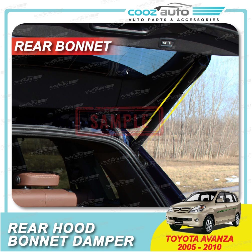Toyota Avanza 2005 - 2010 Rear Bonnet Hood Absorber Damper Gas Lifter ...