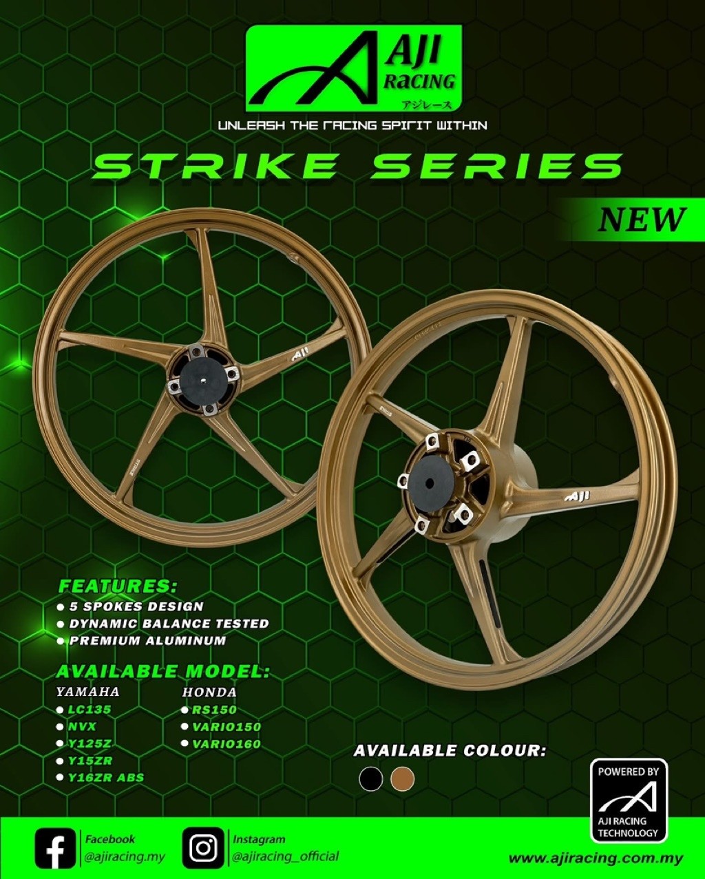 (AJI RACING )(STRIKE) SPORTRIM SPORT RIM Y15ZR / Y16ZR -1.60/1.60 Y15 ...