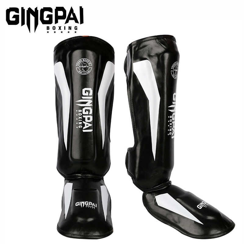 GINGPAI Youth/Adult Muay Thai Kick Boxing MMA Grappling Instep Shin