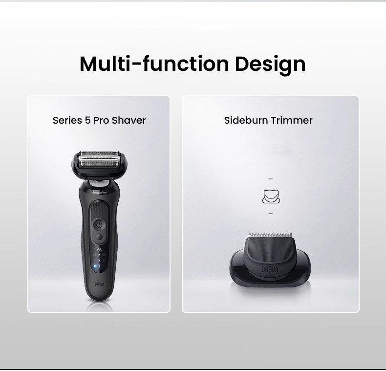 Braun Series 5 Pro Electric Shaver 52N1200s Powerful Motor Fast
