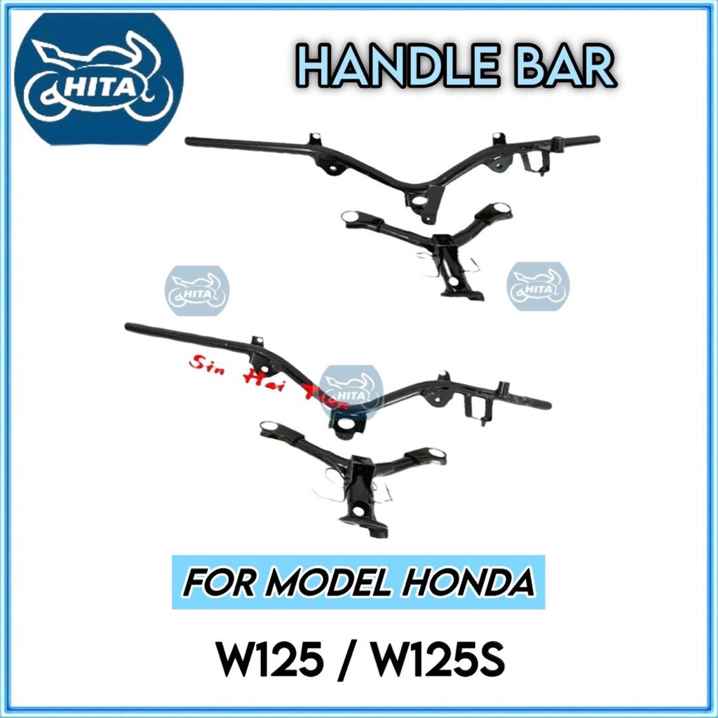 HONDA W125 W125S HANDLE BAR ASSY HANDLE COMP HANDLE BRACKET | Shopee ...