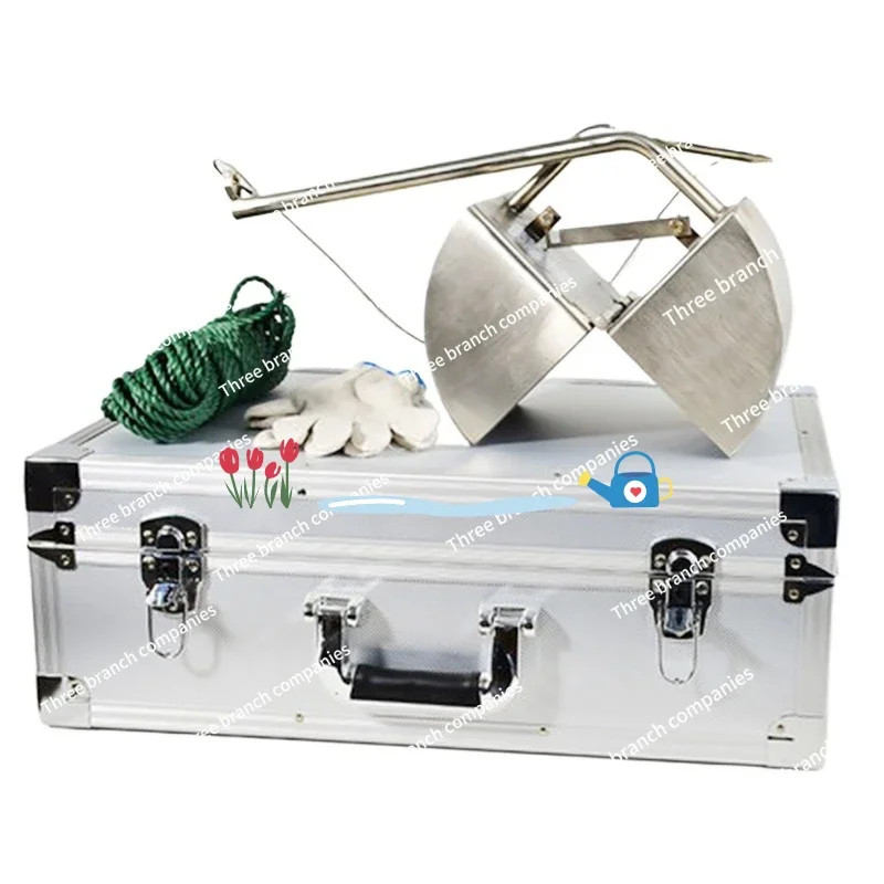 ETC-200 sludge sampler stainless steel box mud dredging lake bottom ...
