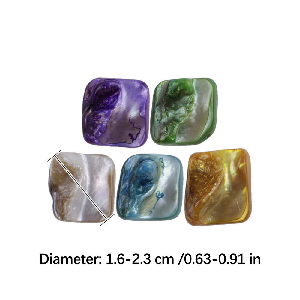 10pcs Irregular Natural Shell Buttons 1.6-2.3cm - Colorful Vintage ...