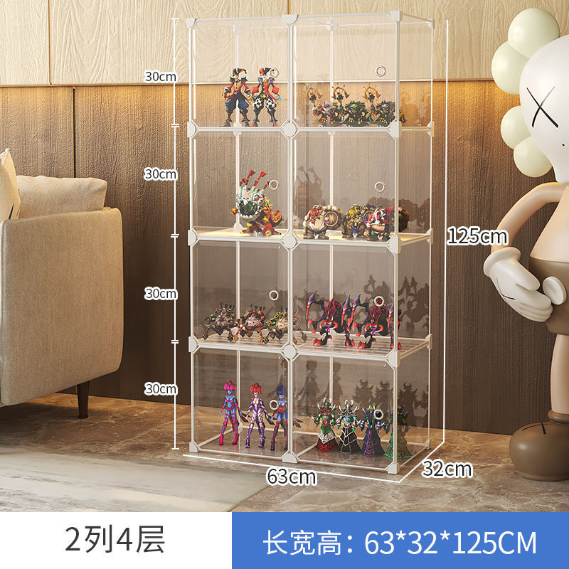 Blind Box Storage Display Rack Fully Transparent Figure Display Box ...