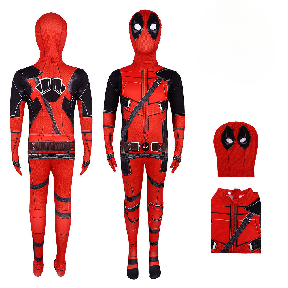 Superhero Deadpool Costume Kids Anime Movie Character Costume Cosplay ...