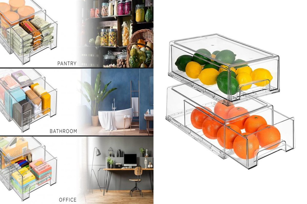 Transparent Kitchen Storage Drawer Transparent Refrigerator Drawer ...
