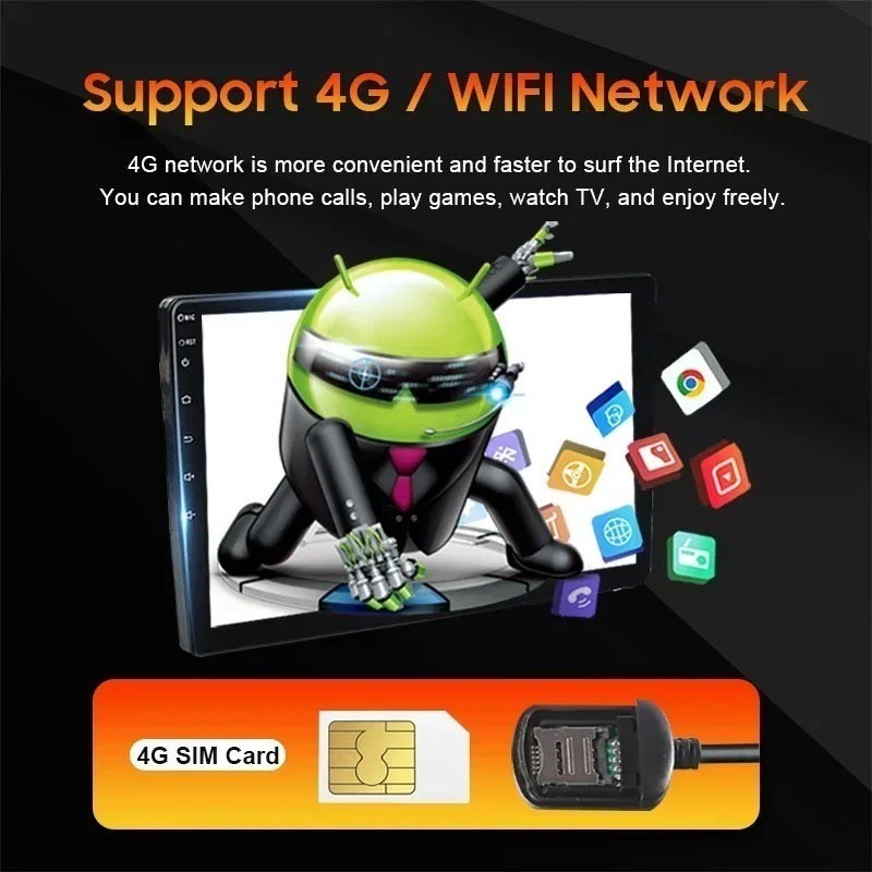 (8 Core 8+128GB ) Evean 9"Car Android Player For Toyota Vios 20082013