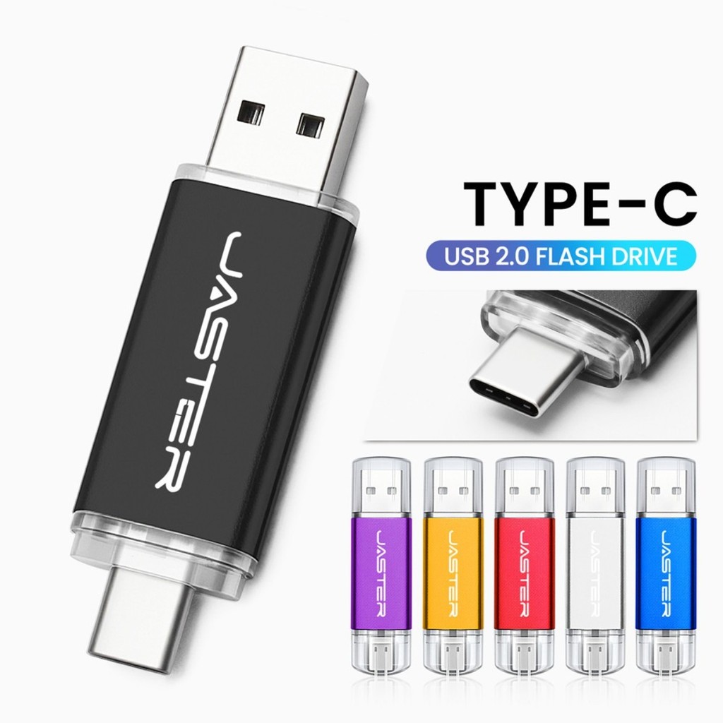 （1PCS Free custom logo）JASTER USB 2.0 flash drive 64GB TYPE-C Pendrive ...