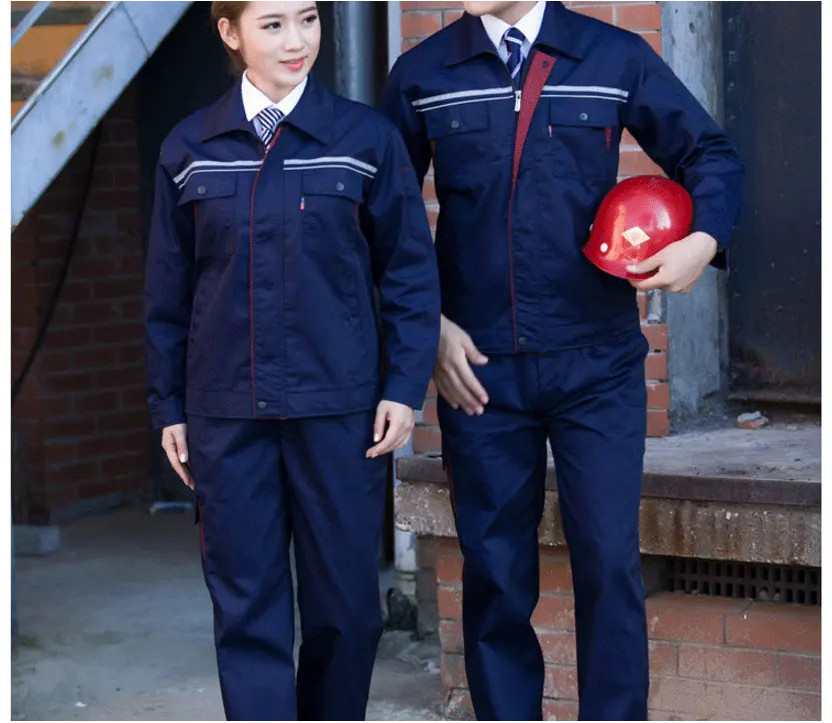 Working Clothes Set Male/female Factory Uniform Long-sleeves Coveralls ...