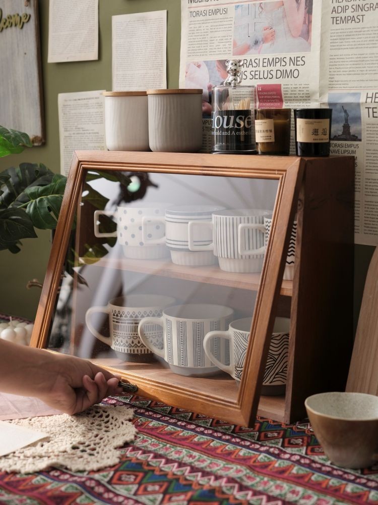 Desktop Storage Cup Display Rack Cup Storage Rack Cup Holder Desktop ...