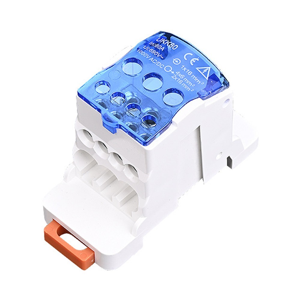 【HDS01】UKK80A Split Din Rail Terminal Block JunctionBox Power Wire ...