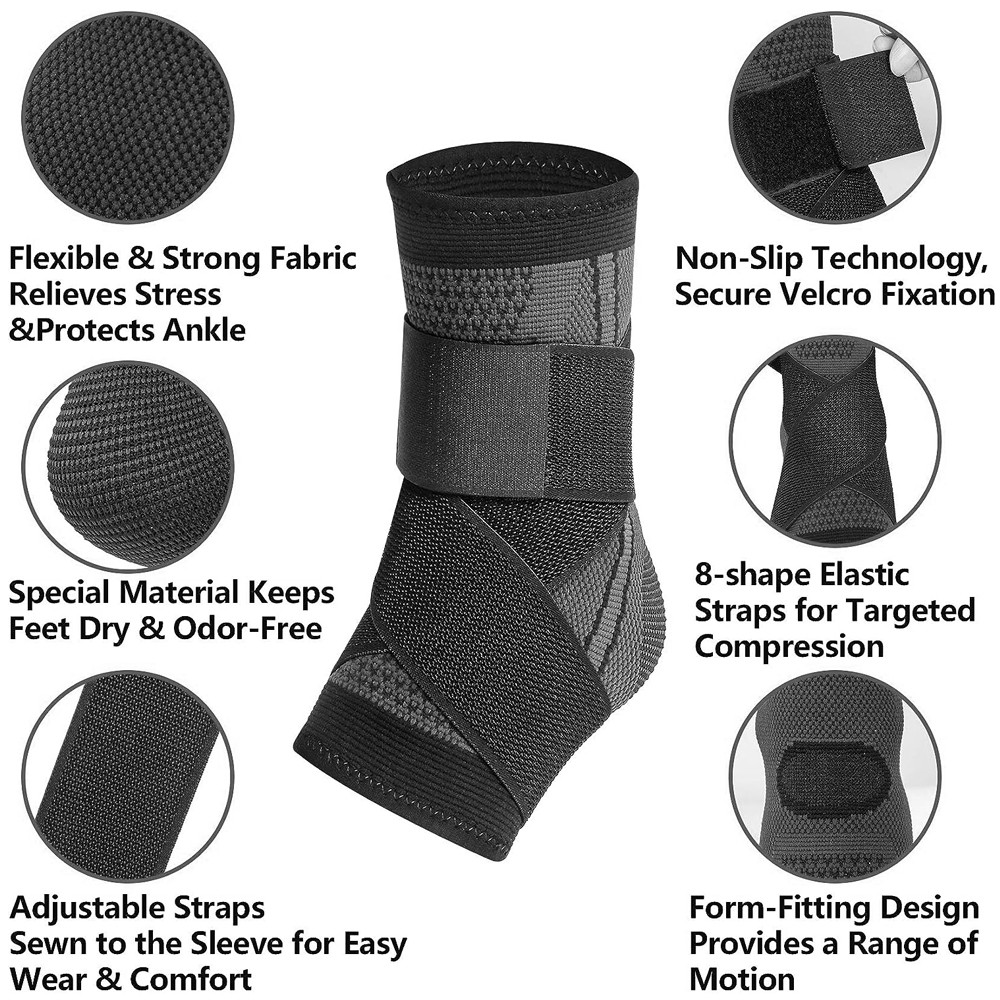 Attelle De Cheville Pour Entorse Avec Stabilisateurs Latéraux - Taille Unique - Neuf Sous Emballage