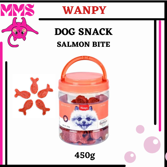 WANPY Salmon Fish Shape Bites # Dog Snack # Dog Treat # 450g | Shopee ...